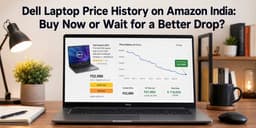 Dell Laptop Price History on Amazon India